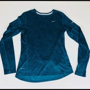 Nike Miller Running Long Sleeve Print Size Medium